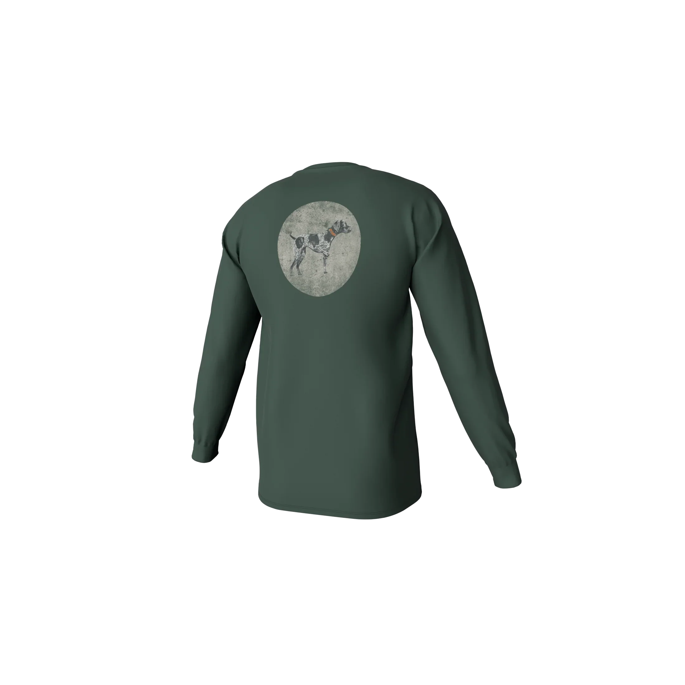 Youth Vintage Circle Greyton Long Sleeve Pocket Tee - Duck Green