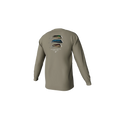 Youth Duck Feather Trio Long Sleeve Pocket Tee - Laurel Oak