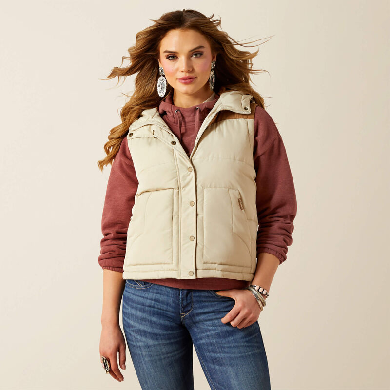 Frontier Puffer Vest - Oyster Grey