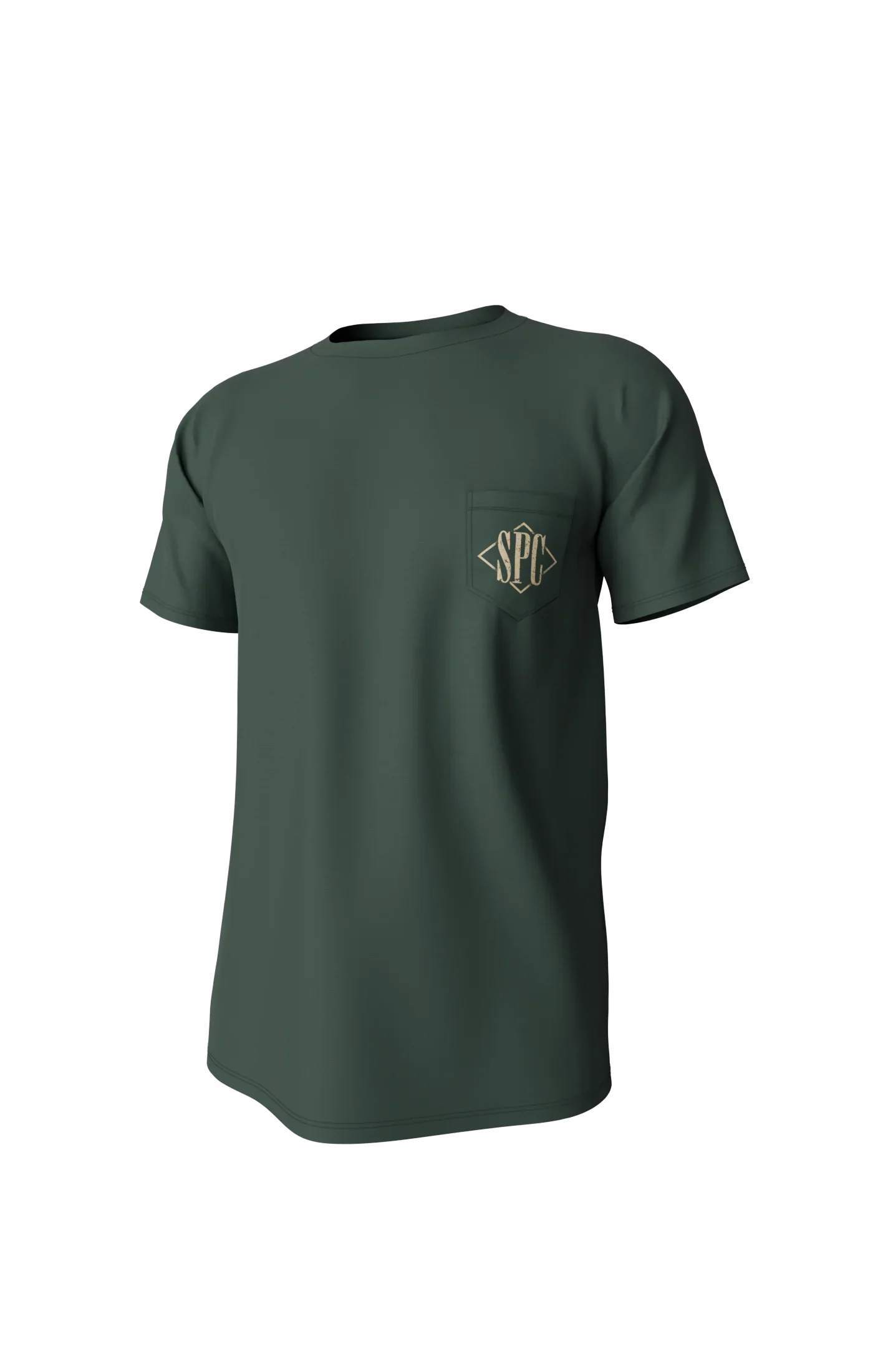 Youth Diamond Quail Short Sleeve Pocket Tee - Duck Green