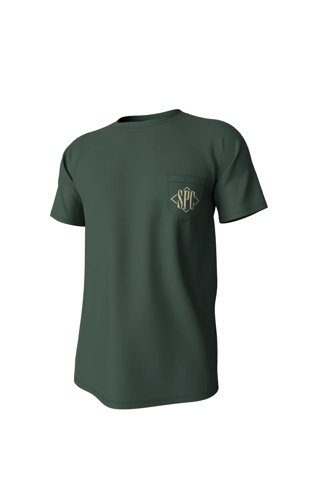 Diamond Quail Short Sleeve Pocket Tee - Duck Green
