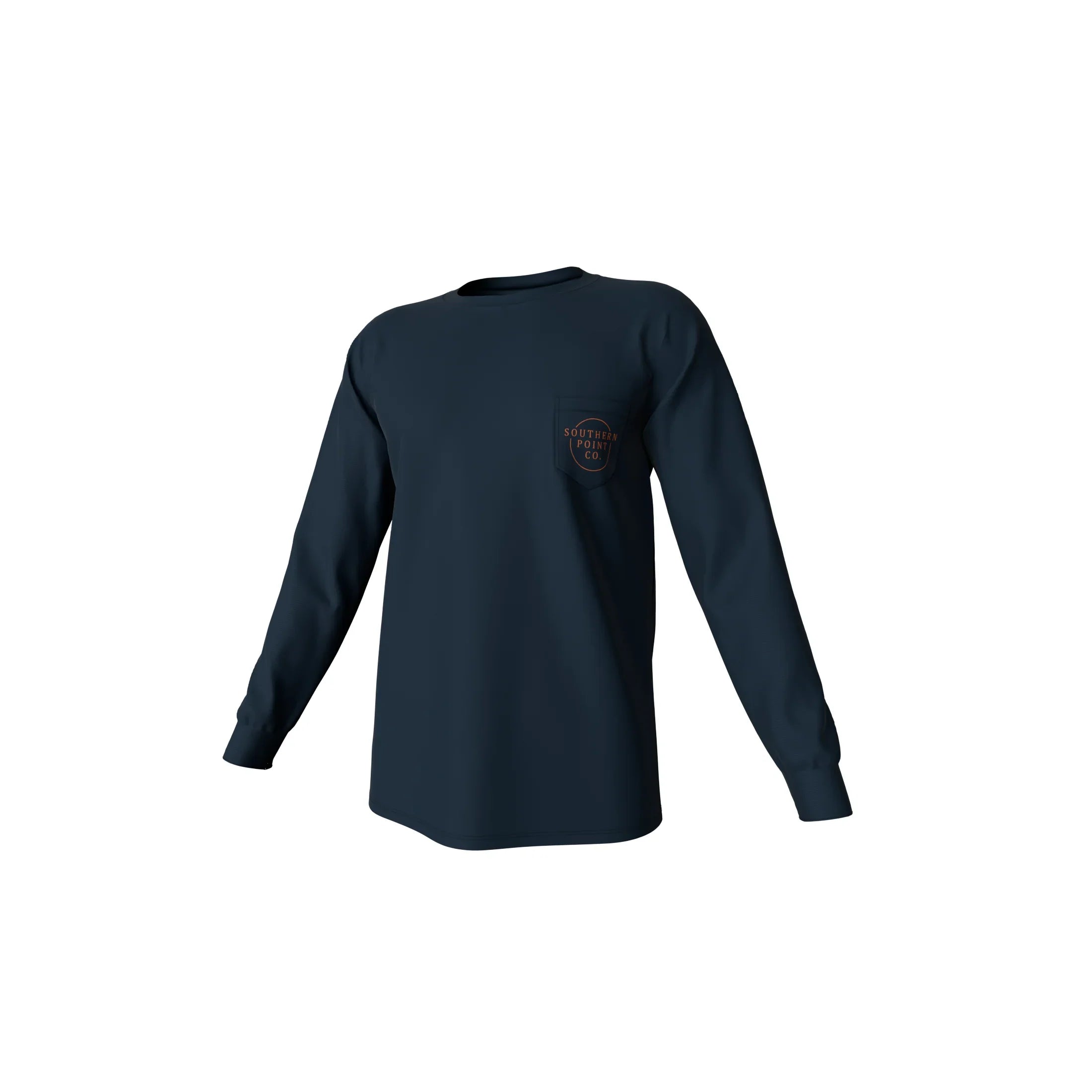Vintage Circle Greyton Long Sleeve Pocket Tee - Midnight Navy
