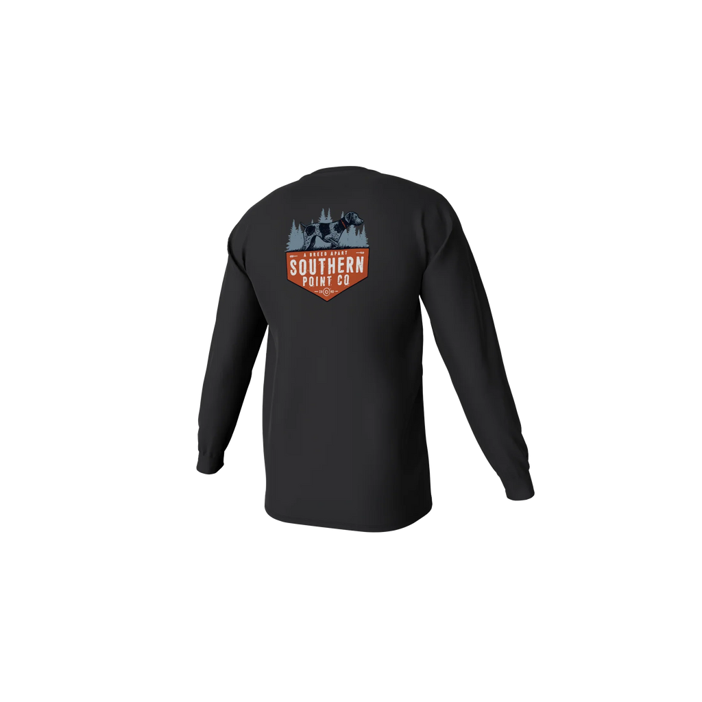 Youth Down South Long Sleeve Pocket Tee - Black
