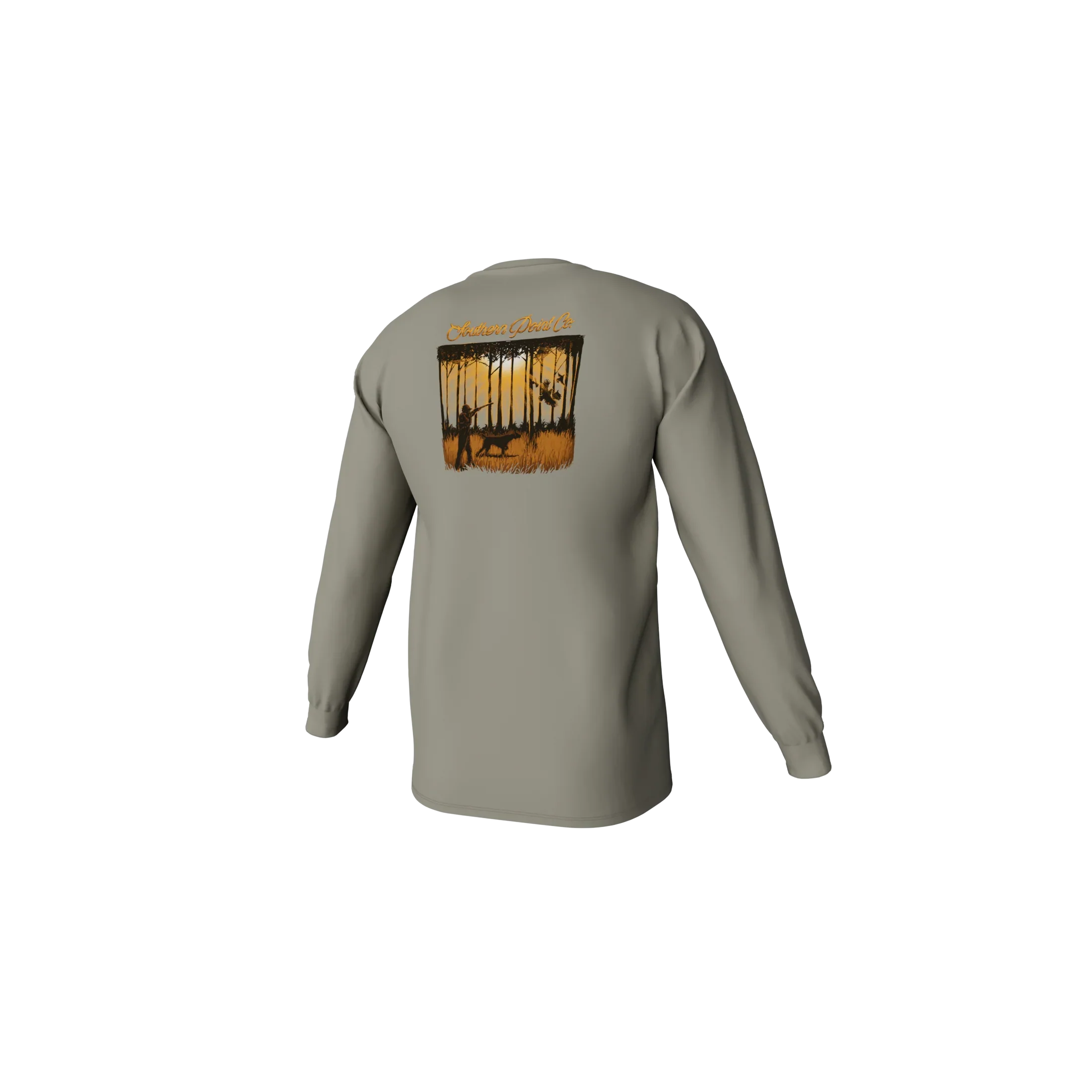 Youth In The Pines Long Sleeve Pocket Tee - Laurel Oak