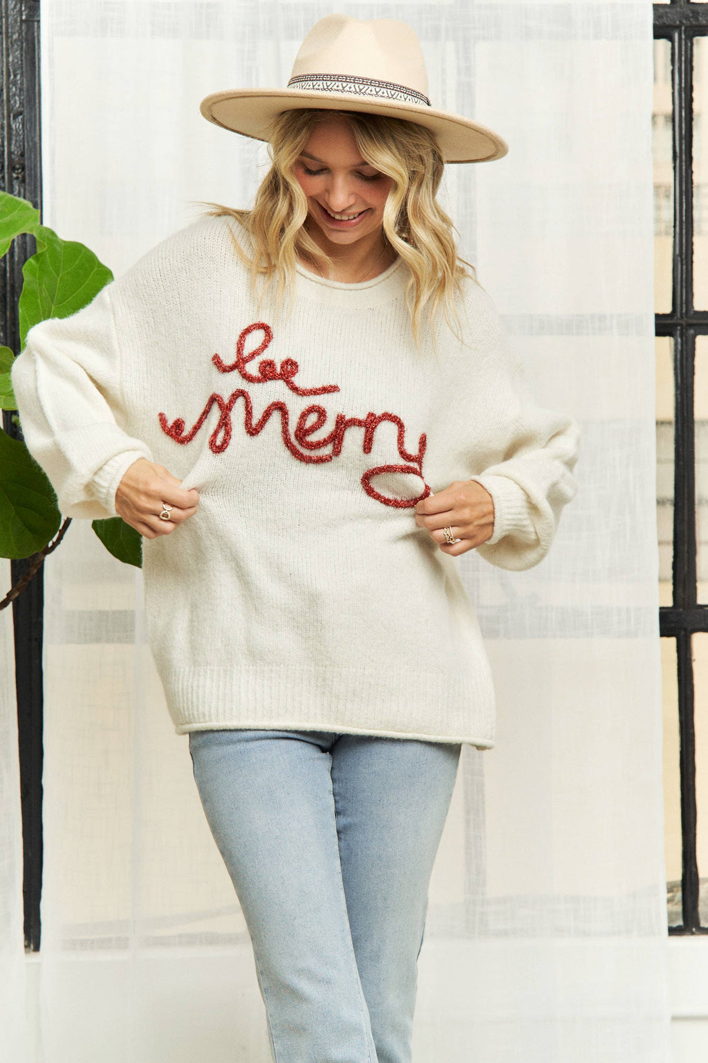 Be Merry Sweater - Off White