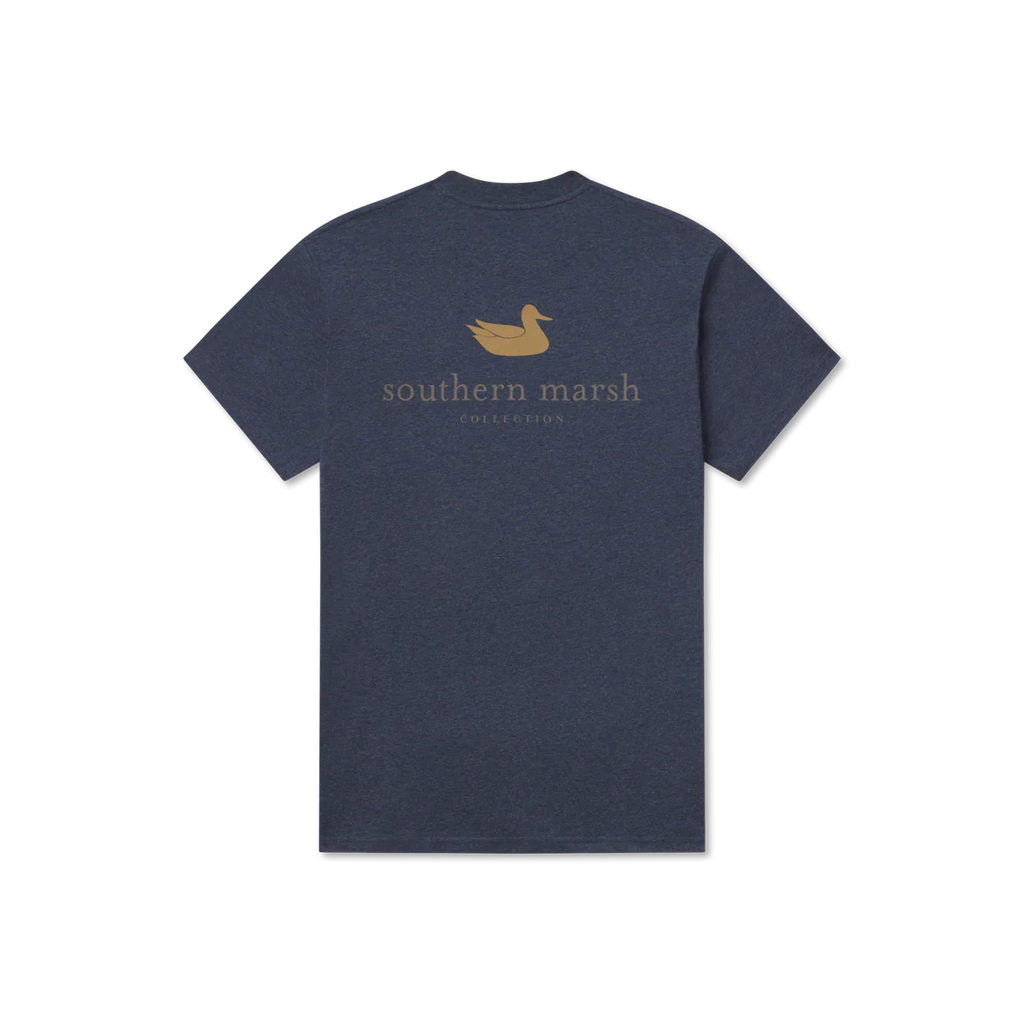 Authentic Tee - Heathered - Washed Lunar Navy