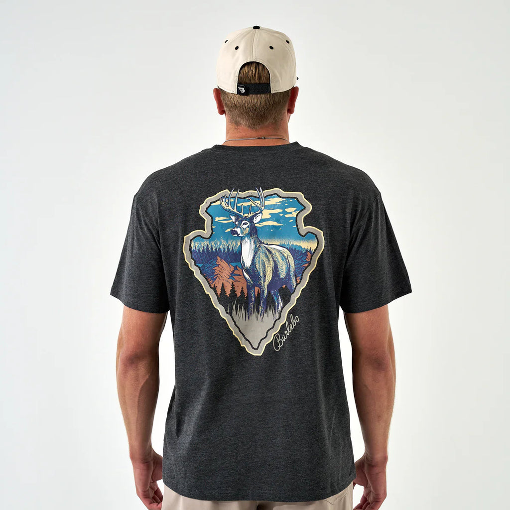 Youth Short Sleeve Tee - Whitetail Season - Heather Black