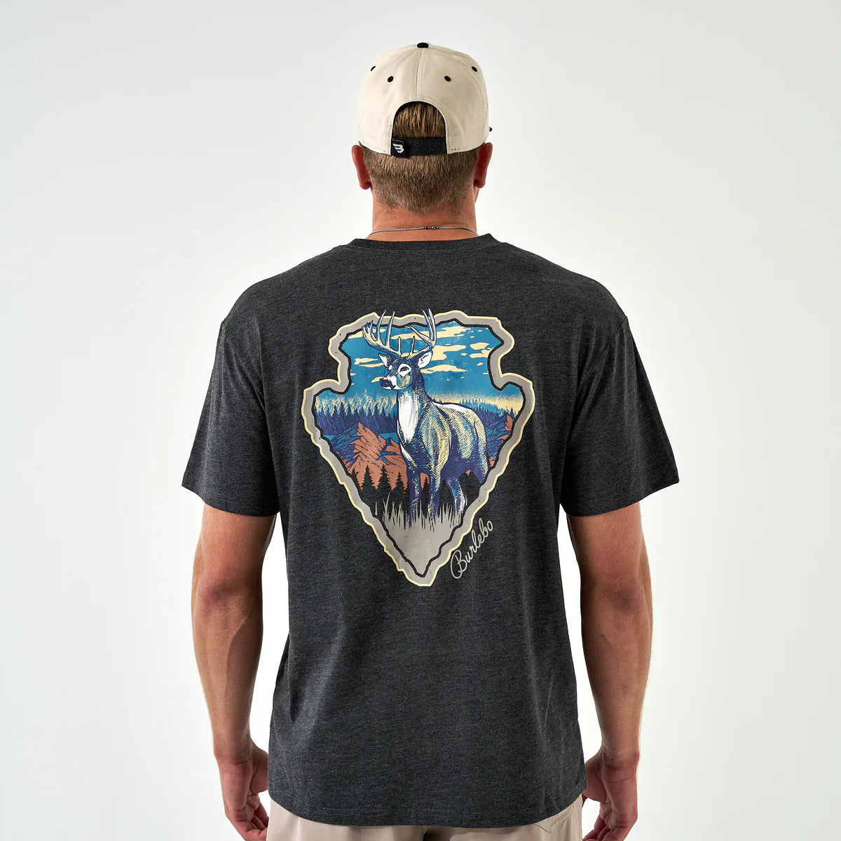 Youth Short Sleeve Tee - Whitetail Season - Heather Black