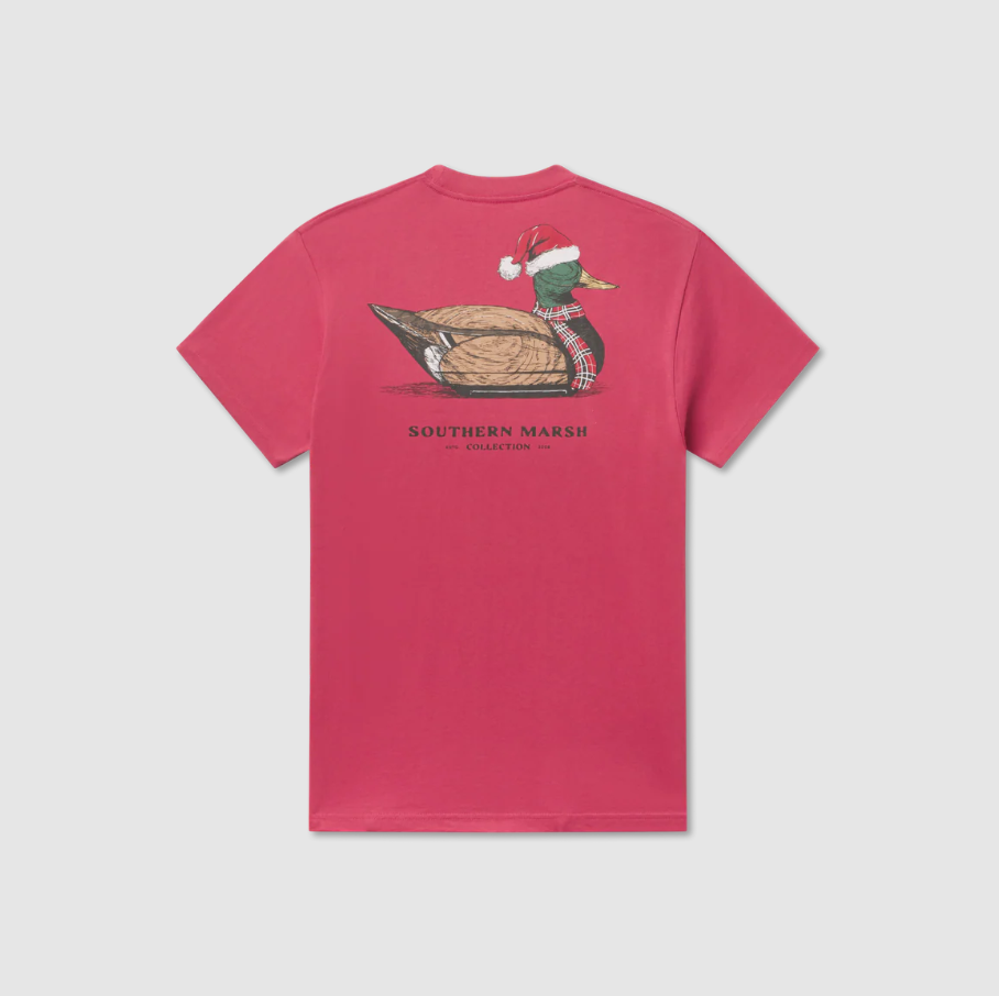 Vintage Duck Decoy - Southern Santa - Rhubarb