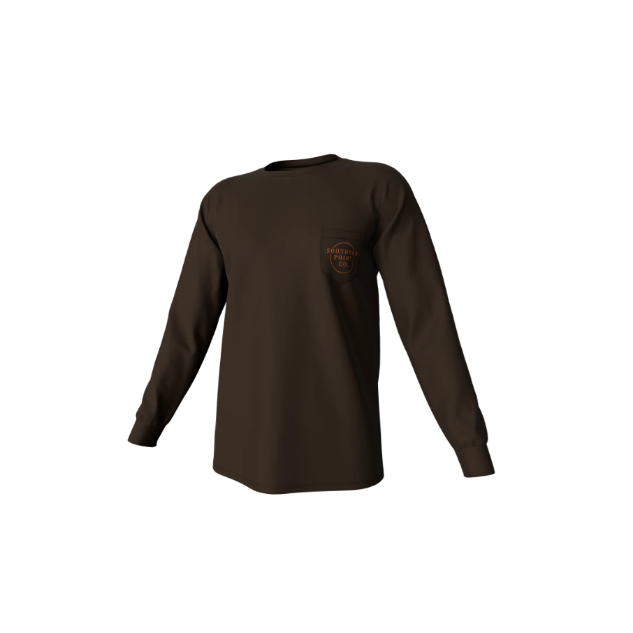 Youth Vintage Circle Greyton Long Sleeve Pocket Tee - Gunstock