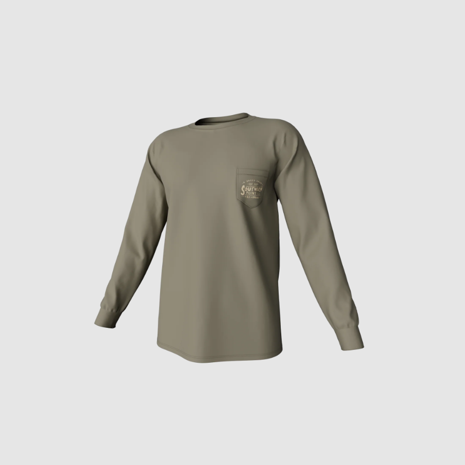A Breed Apart Long Sleeve Pocket Tee - Laurel Oak