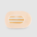 Teleties Flat Round Hair Clip - Almond Beige