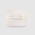 Teleties Flat Round Hair Clip - Coconut White