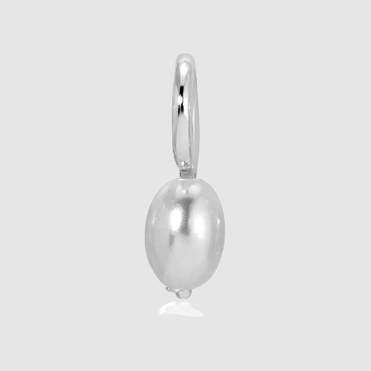 Charm Garden - Pearl Charm - Silver