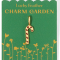 Charm Garden - Spark Charm - Gold Candy Cane