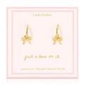 Beautiful Bows - Bow Charm Hoops - Gold