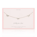 Beautiful Bows - 3 Bow Necklace - Silver