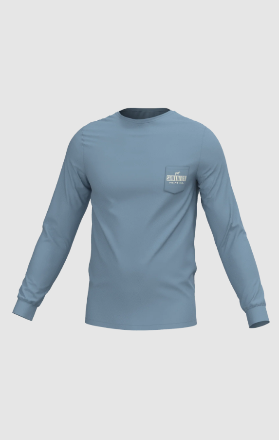 Vintage Long Sleeve Pocket Tee - Mountain Spring