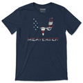 Flag Fill Logo T-Shirt - Midnight Navy