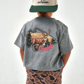 Youth Tee - Hill Country Buck - Dark Heather Grey