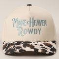 Make Heaven Crowded Trucker Hat - Sage & Cow Print