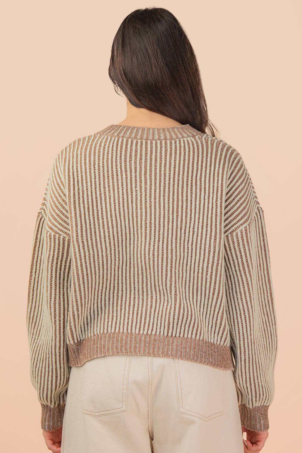 Front Two Tie Cardigan - Mocha