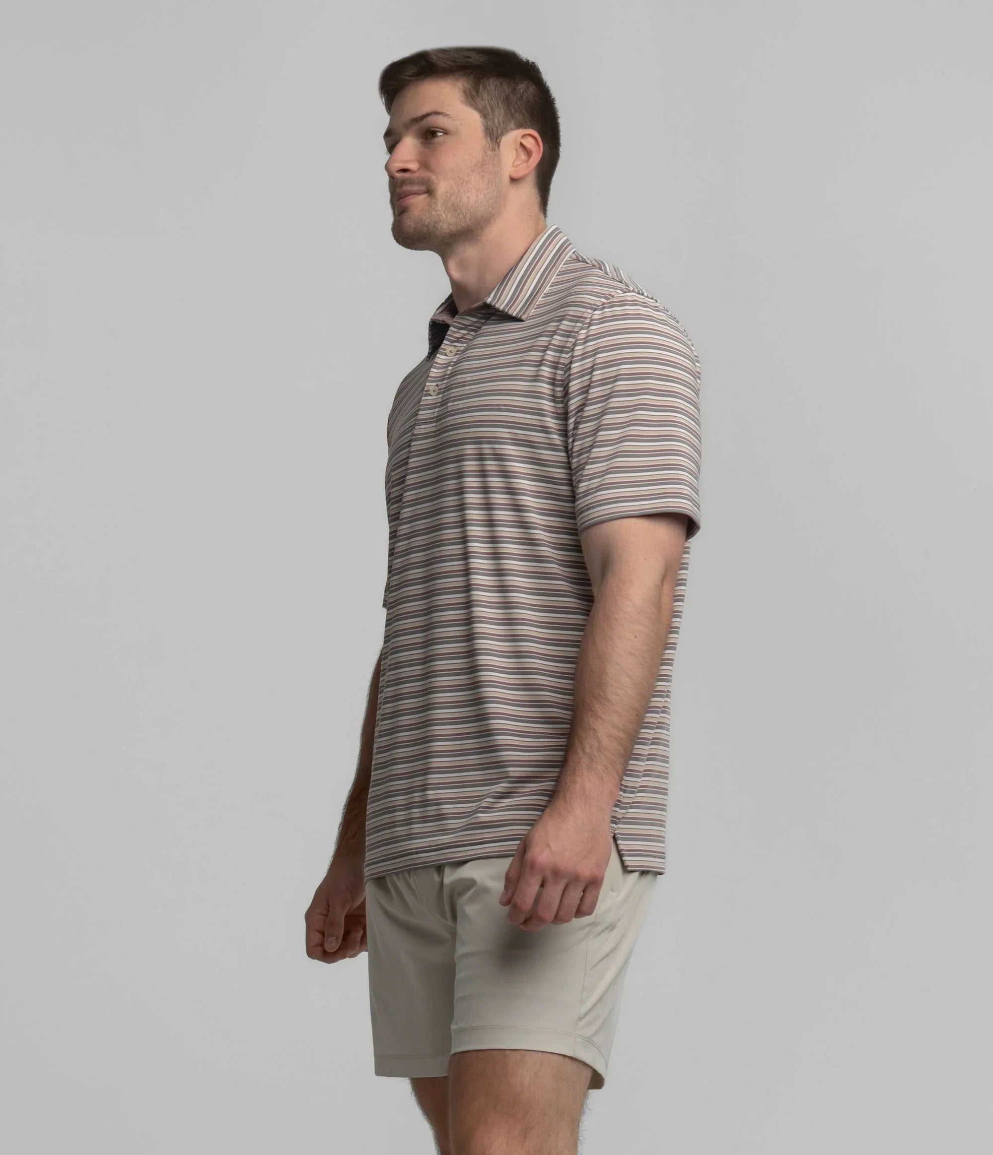 Grant Stripe Polo - Mesa